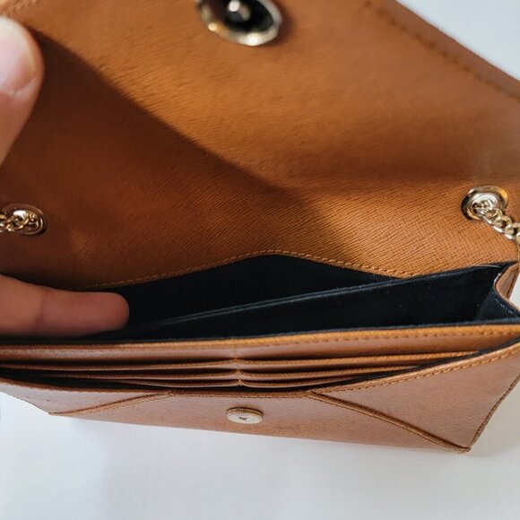 Barneys New York Envelope Clutch with Shoulder Chain - Picture 7 of 12